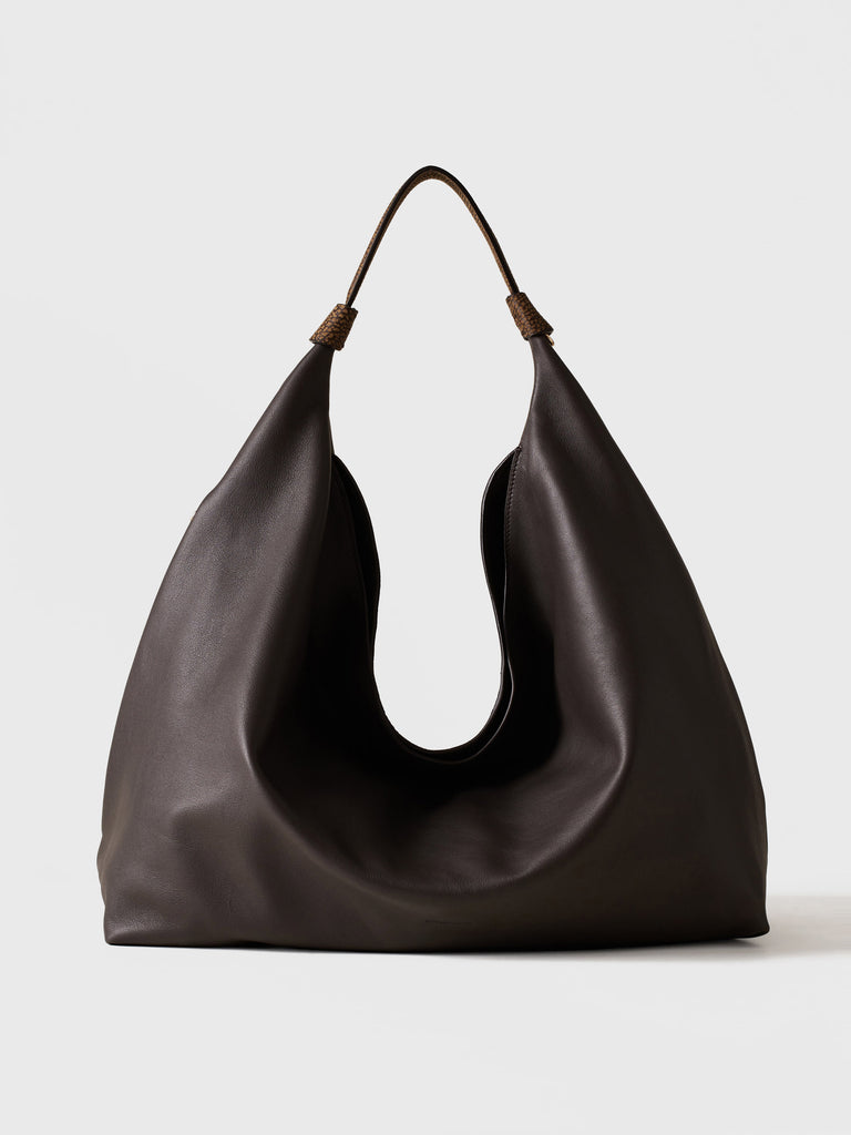Borsa  a mano in pelle di vitello - PLIE BORSA HOBO LARGE - Borbonese