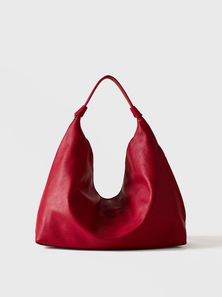 Borsa a mano in pelle di vitello - PLIE BORSA HOBO MEDIUM - Borbonese