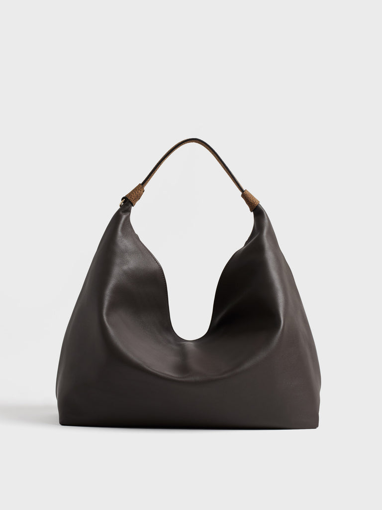 Borsa a mano in pelle di vitello - PLIE BORSA HOBO MEDIUM - Borbonese