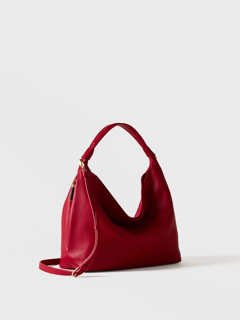 Borsa a mano in pelle di vitello - PLIE BORSA HOBO SMALL - Borbonese