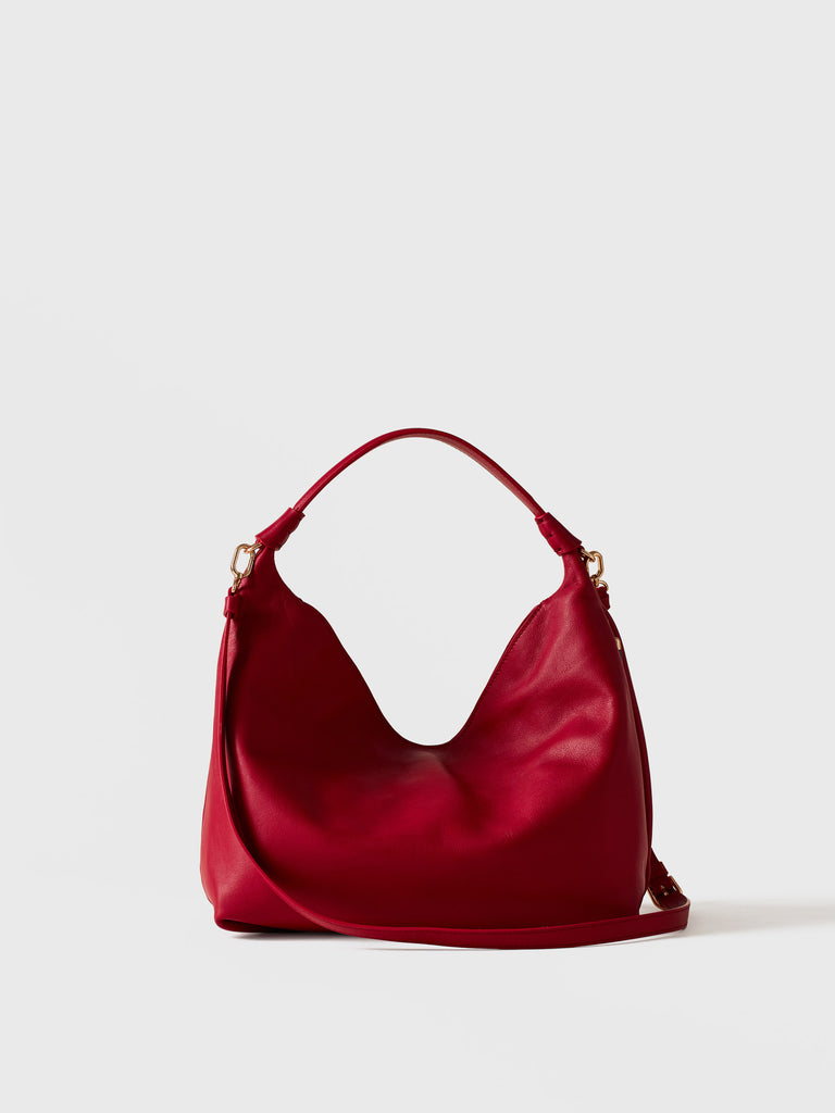 Borsa a mano in pelle di vitello - PLIE BORSA HOBO SMALL - Borbonese