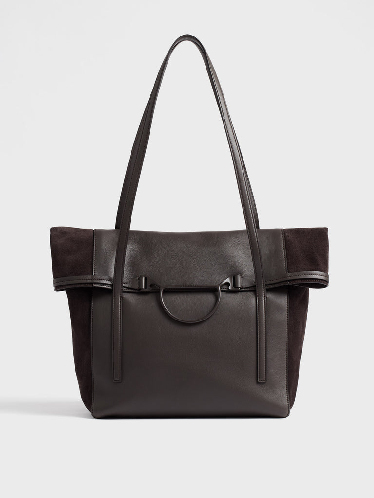 Borsa a spalla in pelle - WAVE SHOPPING LARGE - Borbonese
