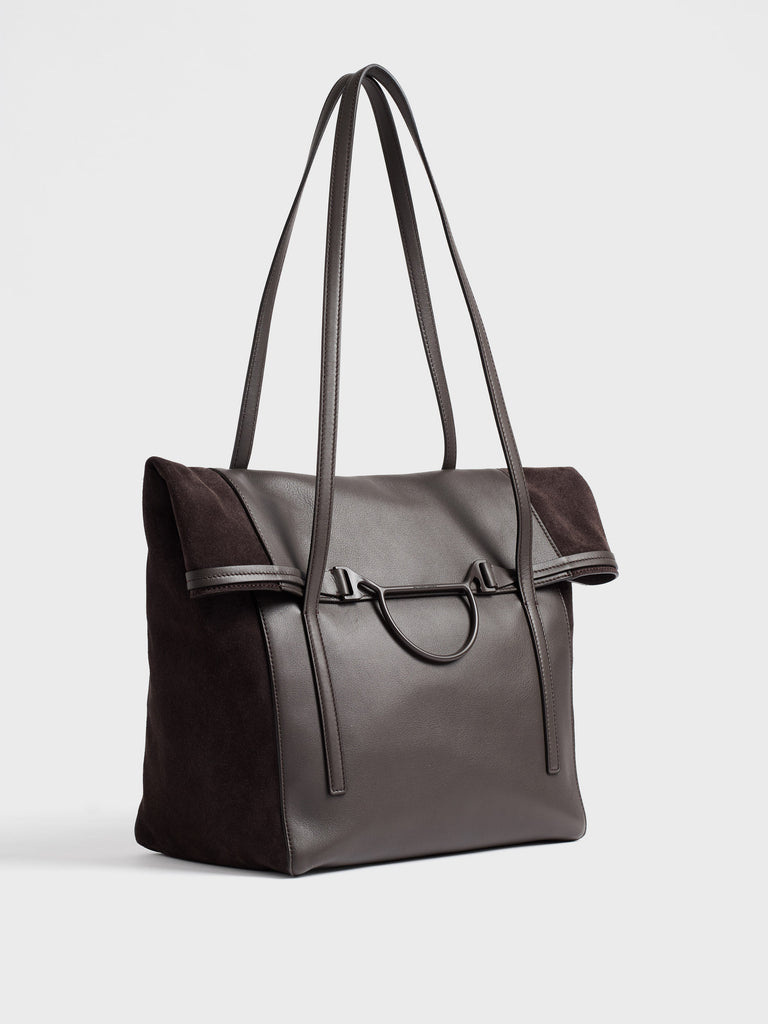 Borsa a spalla in pelle - WAVE SHOPPING LARGE - Borbonese