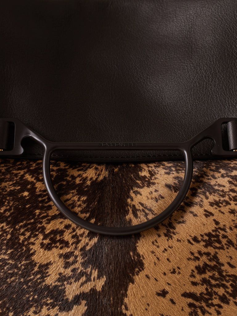 Leather shoulder bag - WAVE SHOPPING LARGE - Borbonese