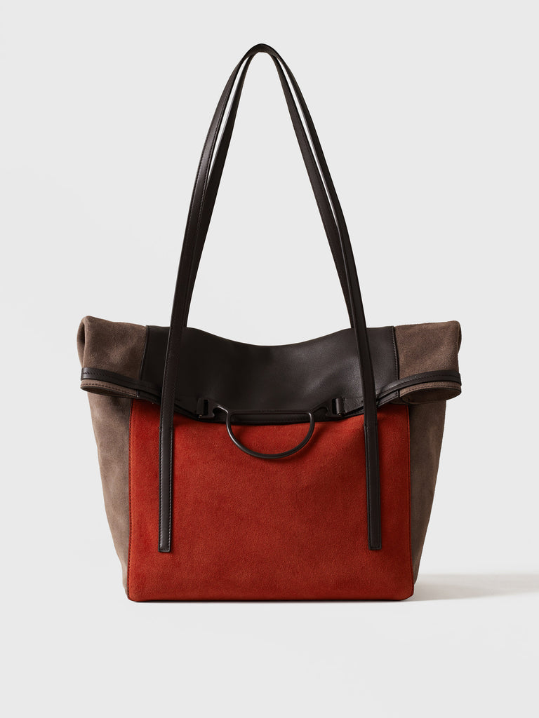 Borsa a spalla in pelle - WAVE SHOPPING LARGE - Borbonese