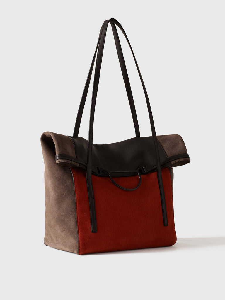Borsa a spalla in pelle - WAVE SHOPPING LARGE - Borbonese