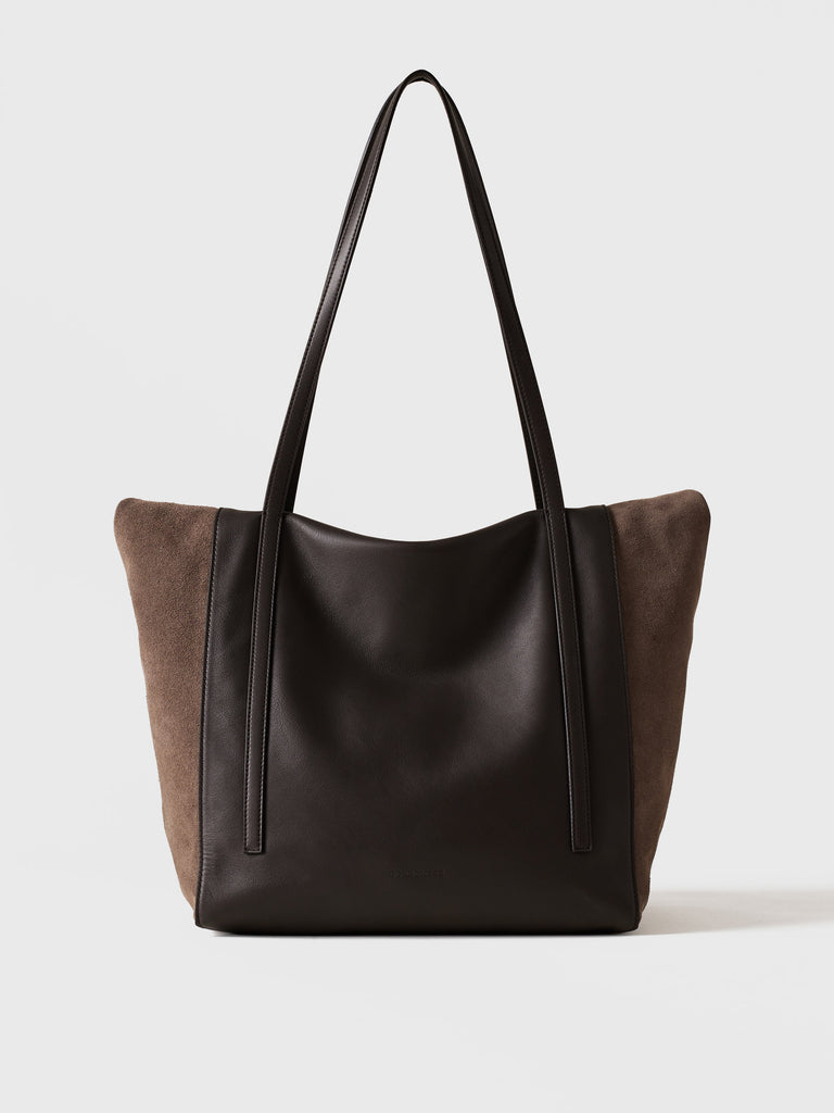 Borsa a spalla in pelle - WAVE SHOPPING LARGE - Borbonese