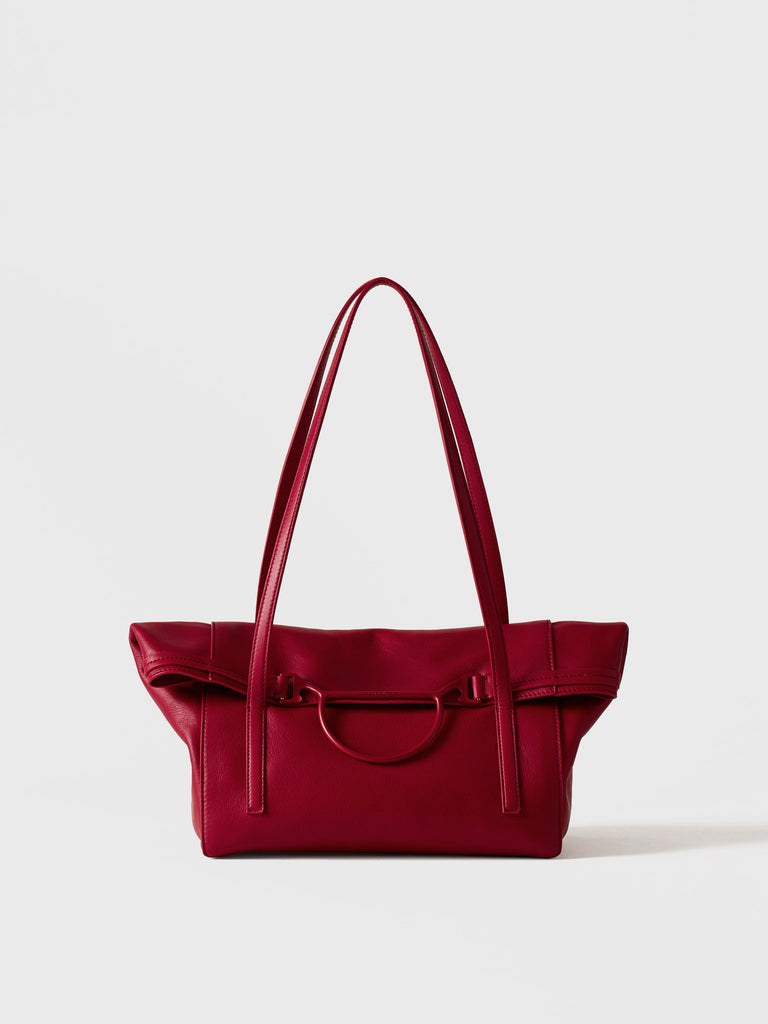 Leather shoulder bag - WAVE SHOPPING MEDIUM - Borbonese