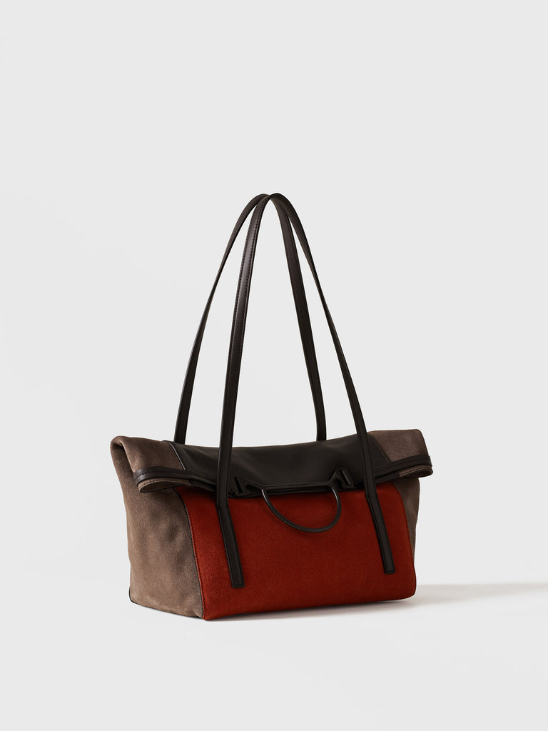 Borsa a spalla in pelle - WAVE SHOPPING MEDIUM - Borbonese