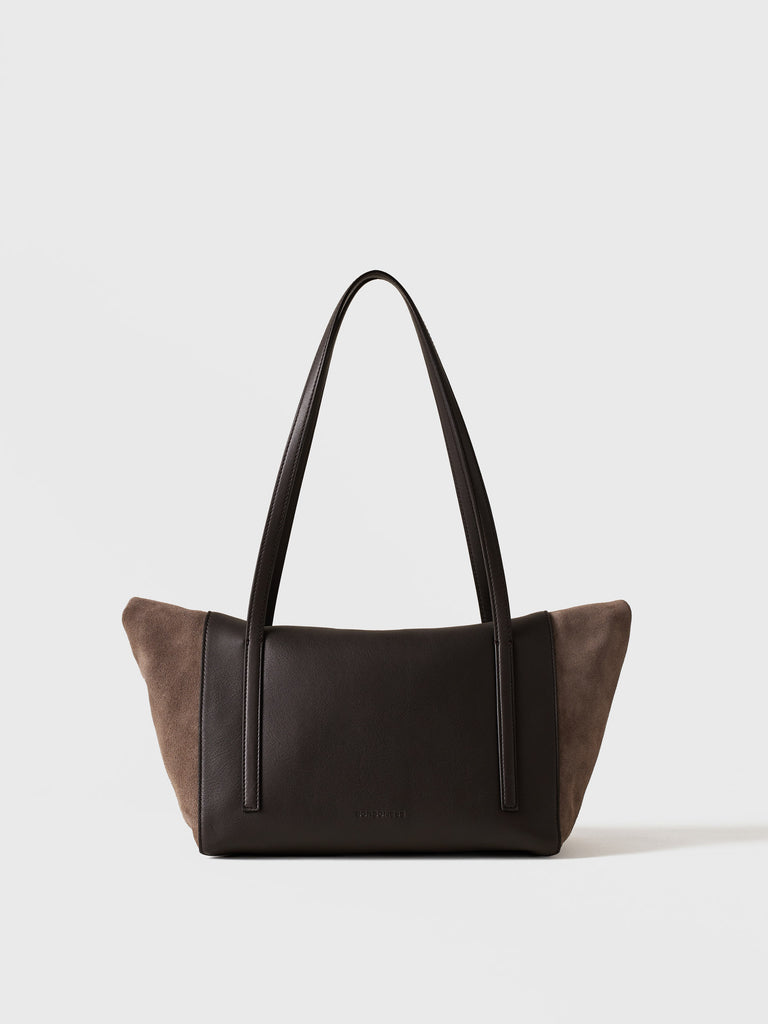 Borsa a spalla in pelle - WAVE SHOPPING MEDIUM - Borbonese