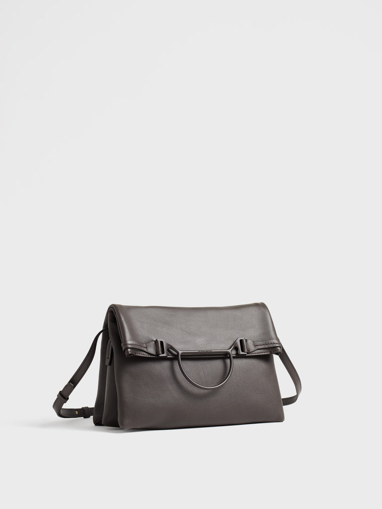 Leather shoulder bag - WAVE SHOULDER STRAP MEDIUM - Borbonese