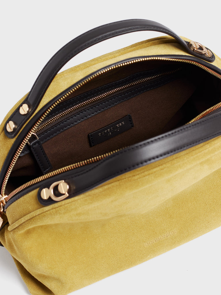 Leather Crossbody Bag - Small Boston Bag - Borbonese