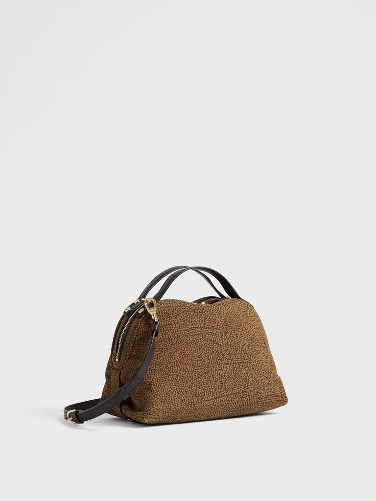 Borsa a tracolla in Camoscio Op - BAULETTO SMALL - Borbonese