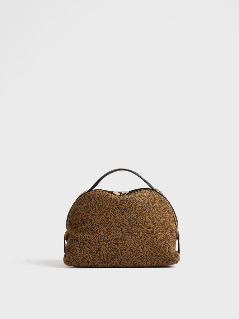 Borsa a tracolla in Camoscio Op - BAULETTO SMALL - Borbonese