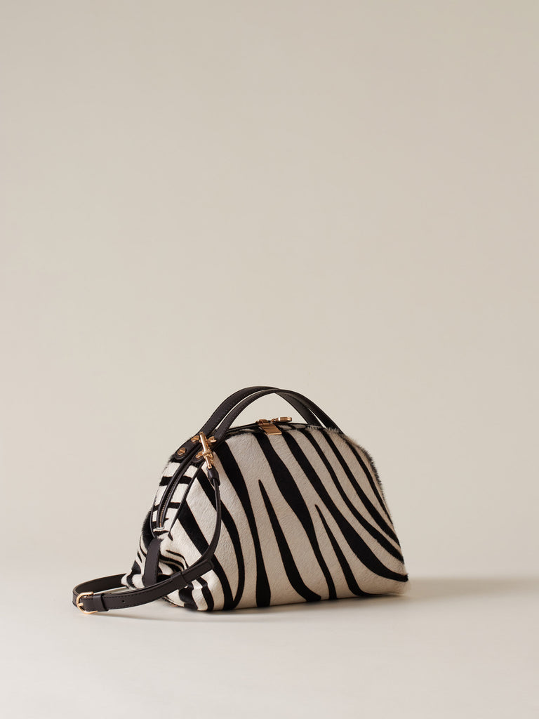 Calf hair Shoulder bag - BOWLER BAG SMALL - Borbonese