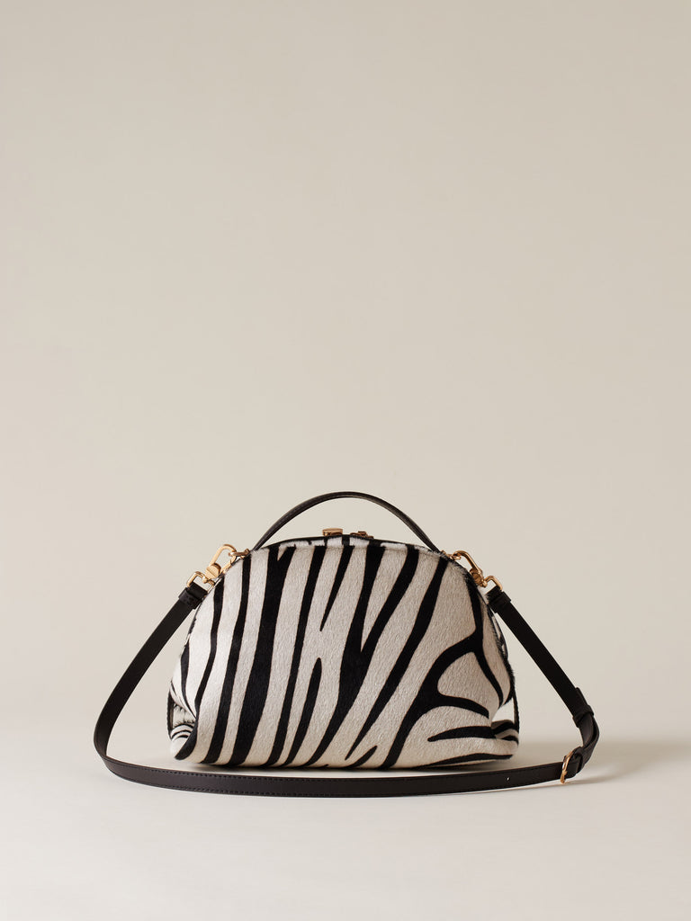 Calf hair Shoulder bag - BOWLER BAG SMALL - Borbonese