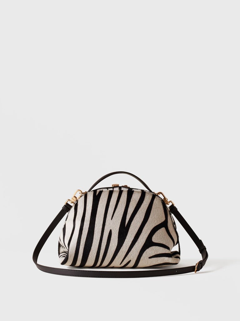 Borsa a tracolla in cavallino - BAULETTO SMALL - Borbonese