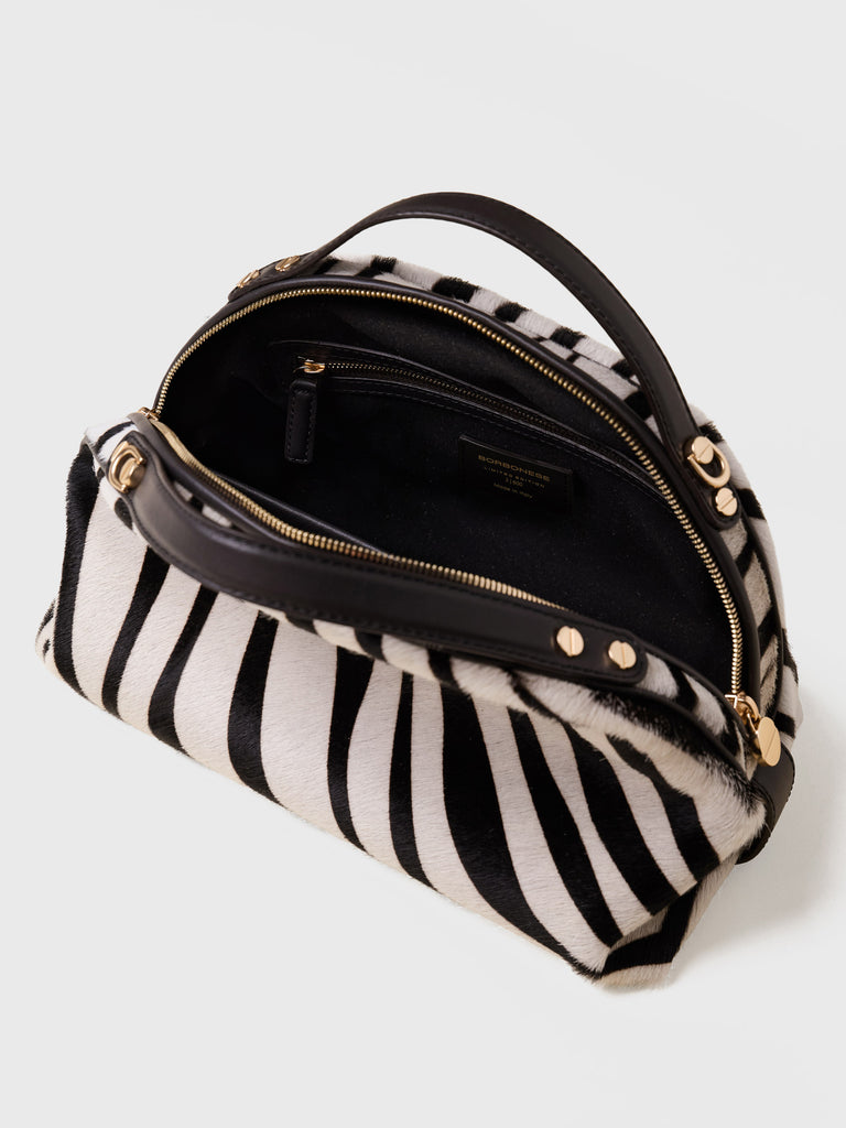 Borsa a tracolla in cavallino - BAULETTO SMALL - Borbonese