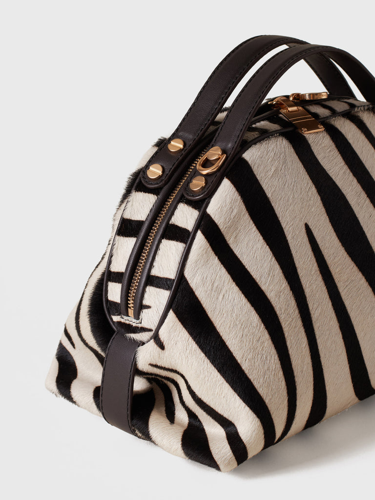 Borsa a tracolla in cavallino - BAULETTO SMALL - Borbonese