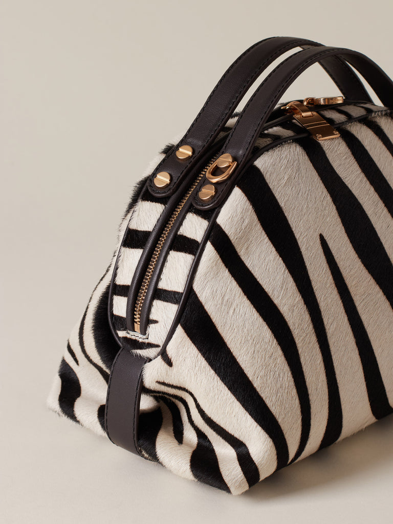 Calf hair Shoulder bag - BOWLER BAG SMALL - Borbonese