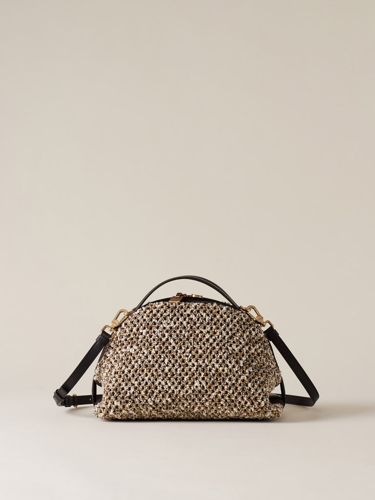 Borsa a tracolla in tessuto - BAULETTO SMALL - Borbonese