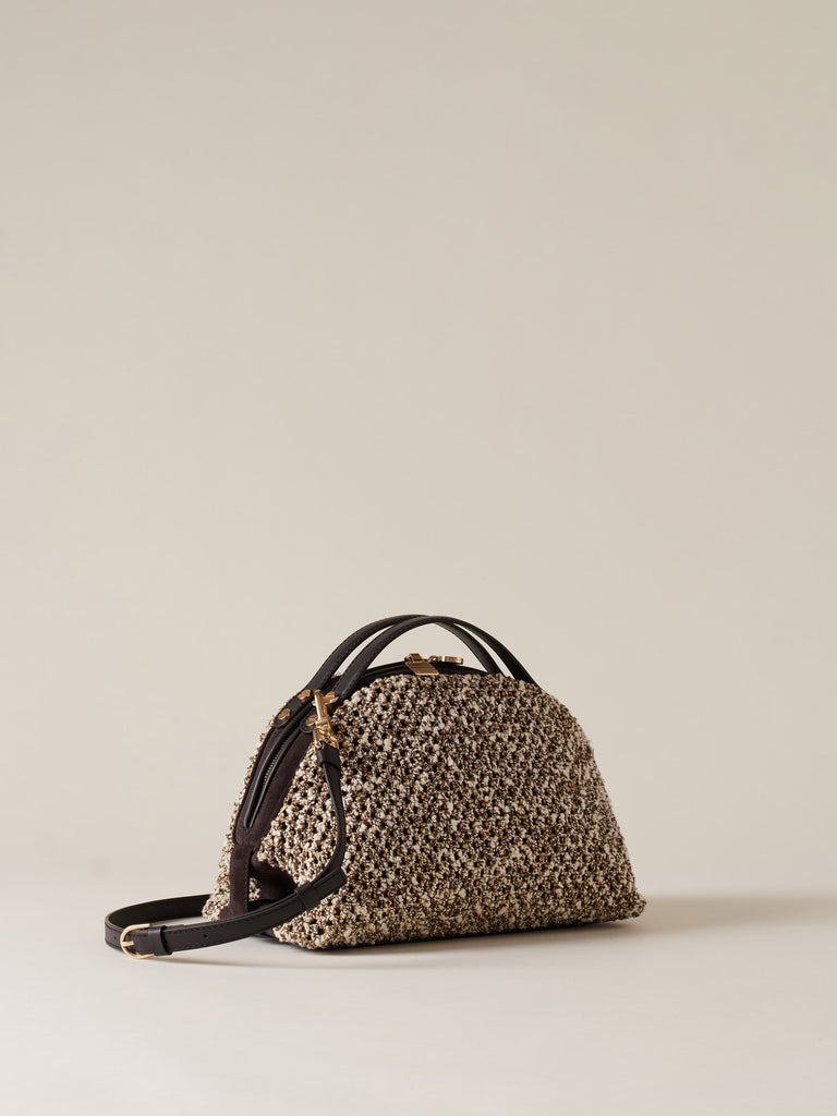 Borsa a tracolla in tessuto - BAULETTO SMALL - Borbonese