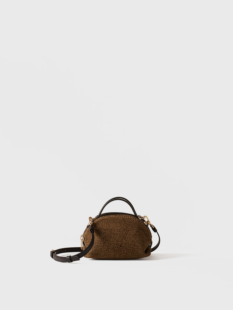 Borsa a tracolla in Camoscio Op - BAULETTO MINI - Borbonese