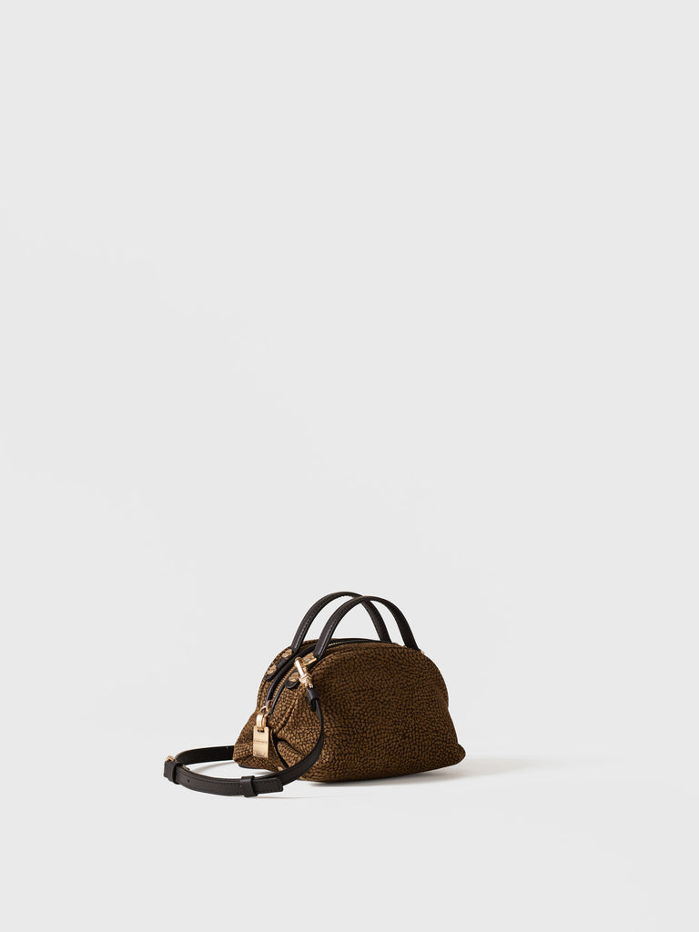 Borsa a tracolla in Camoscio Op - BAULETTO MINI - Borbonese