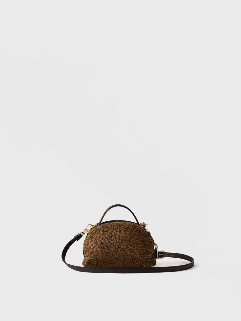 Borsa a tracolla in Camoscio Op - BAULETTO MINI - Borbonese
