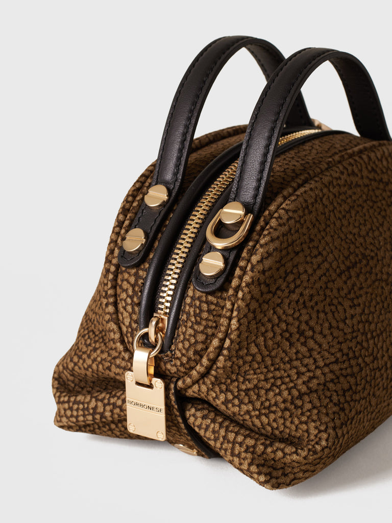 Borsa a tracolla in Camoscio Op - BAULETTO MINI - Borbonese