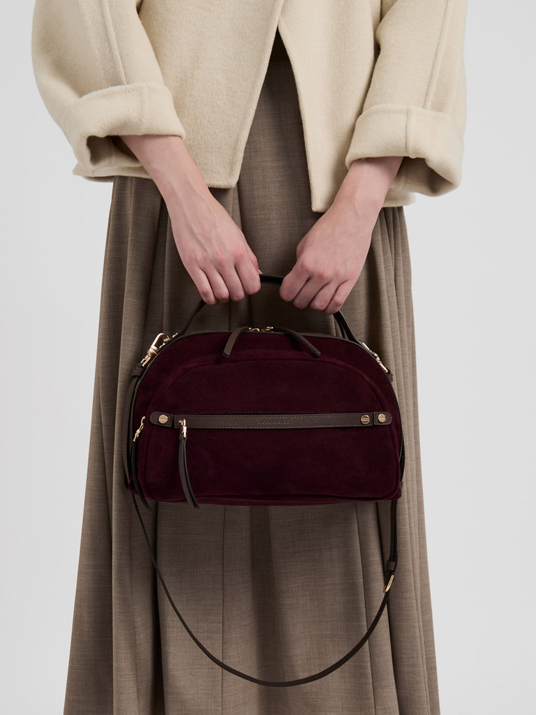 Leather shoulder bag - GALLERY BAULETTO MEDIUM - Borbonese