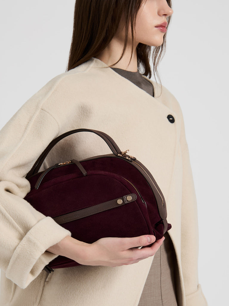 Leather shoulder bag - GALLERY BAULETTO MEDIUM - Borbonese