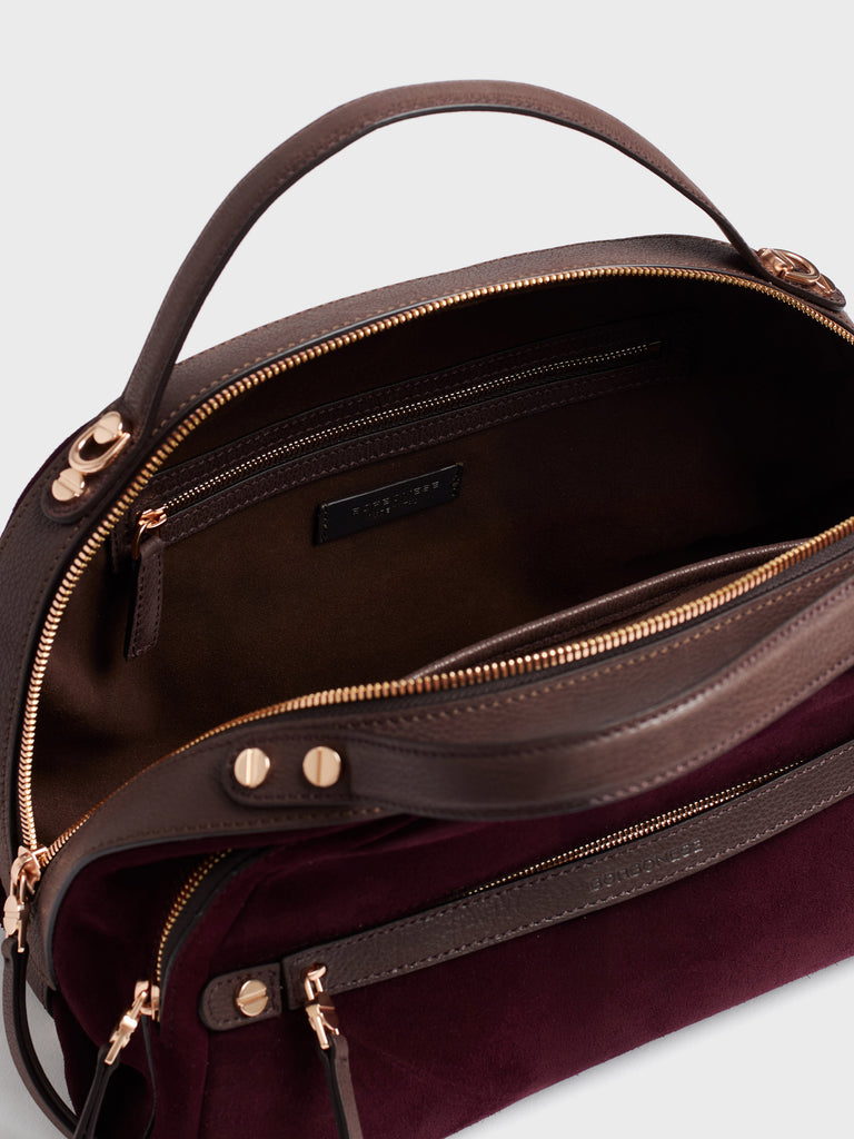 Leather shoulder bag - GALLERY BAULETTO MEDIUM - Borbonese