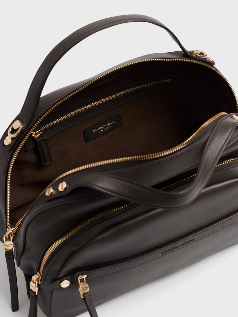 Borsa a tracolla in pelle - GALLERY BAULETTO MEDIUM - Borbonese