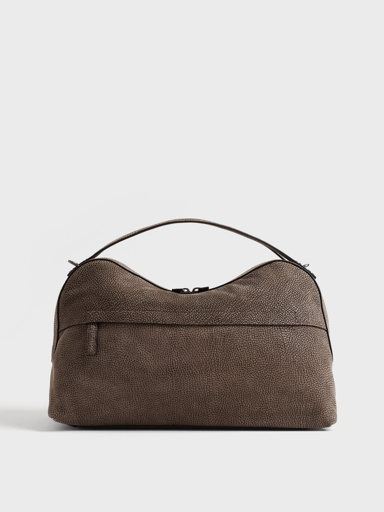 Leather duffel bag - TROTTER DUFFEL BAG LARGE - Borbonese