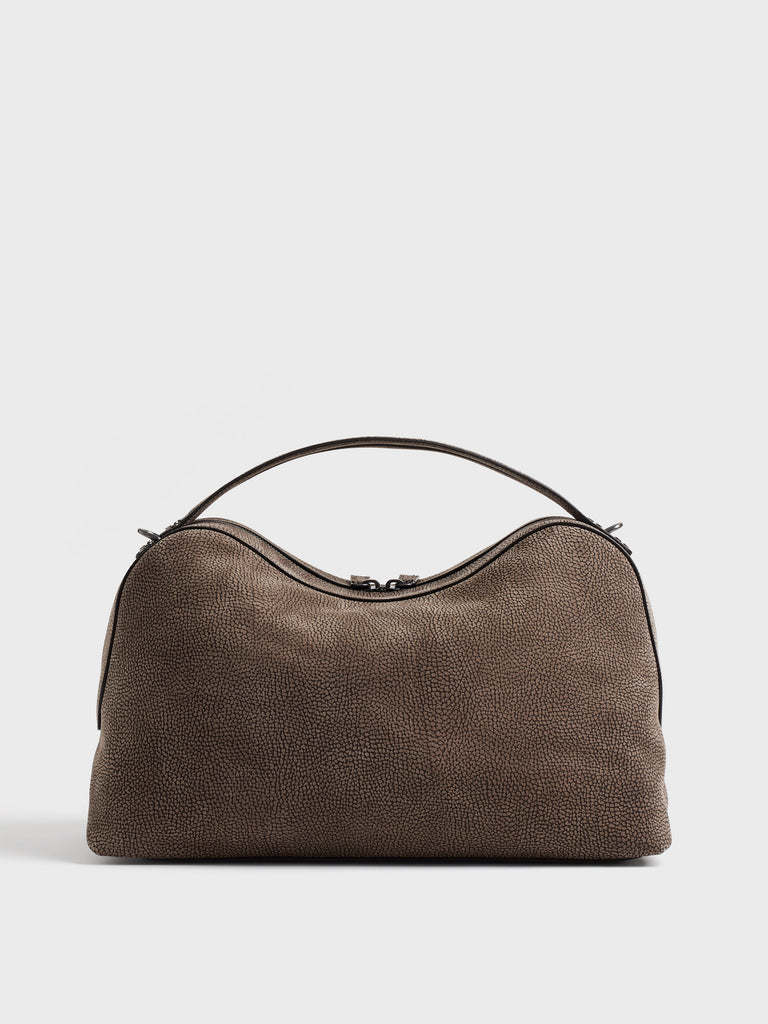 Leather duffel bag - TROTTER DUFFEL BAG LARGE - Borbonese