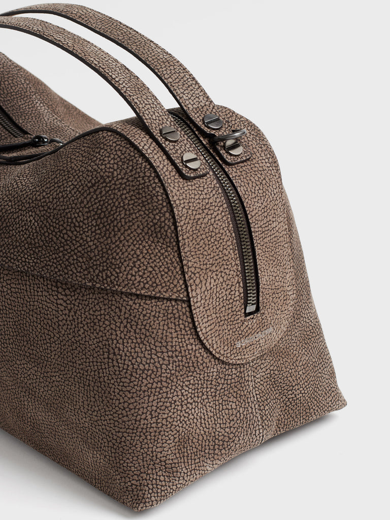 Leather duffel bag - TROTTER DUFFEL BAG LARGE - Borbonese