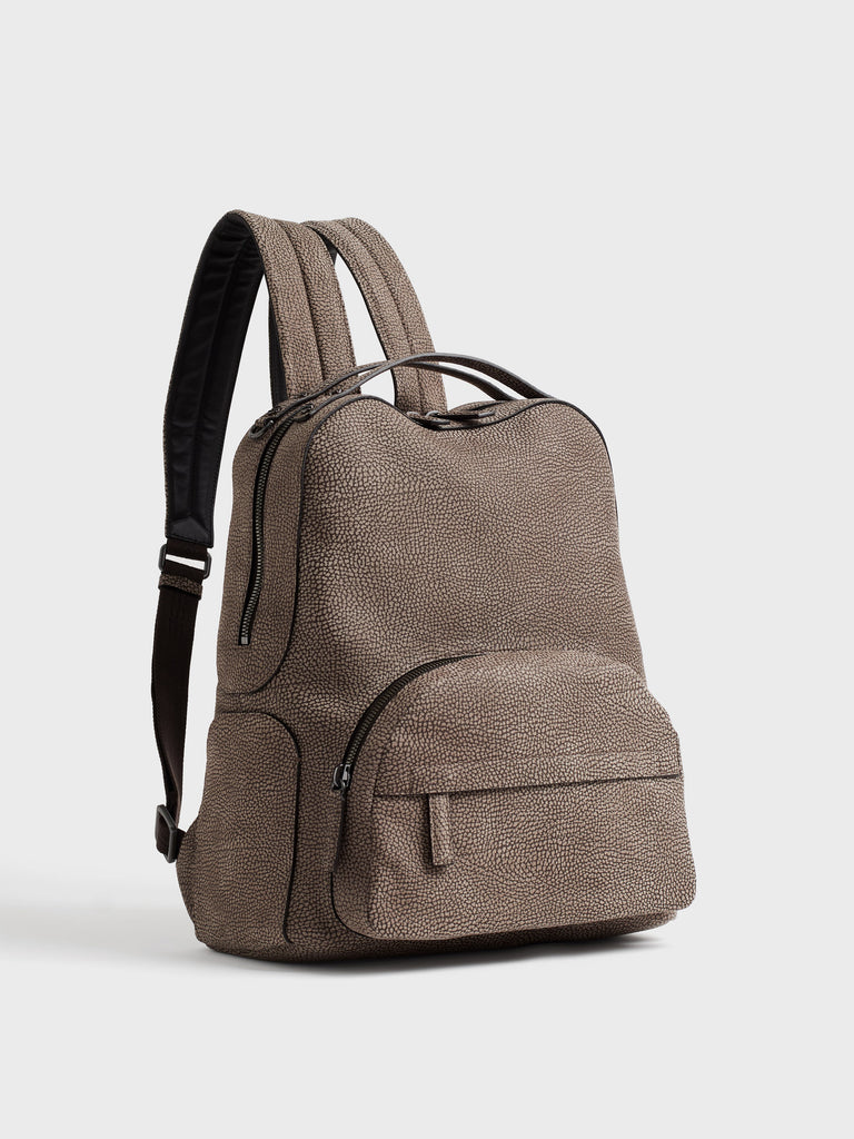 Leather backpack - TROTTER BACKPACK - Borbonese