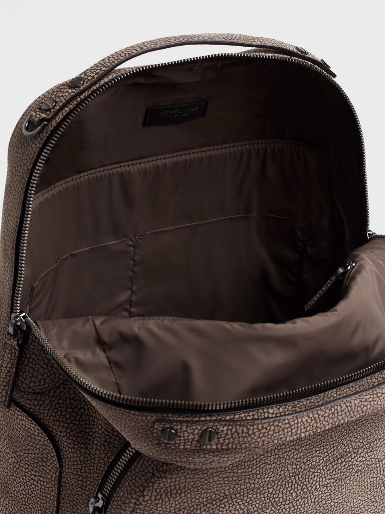 Leather backpack - TROTTER BACKPACK - Borbonese