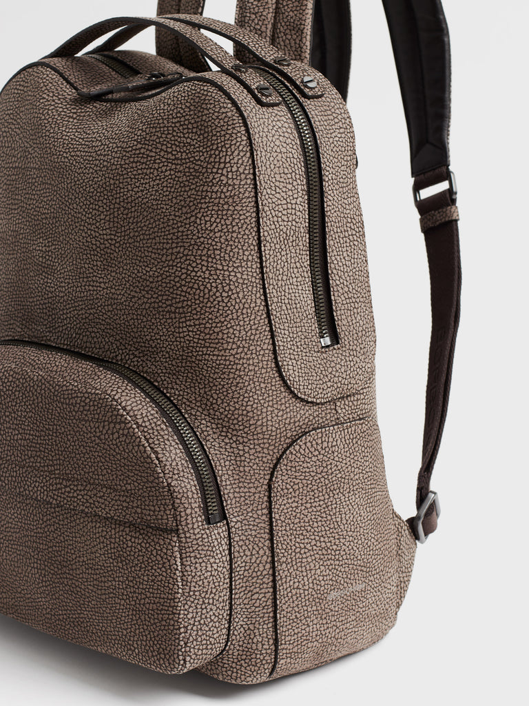 Leather backpack - TROTTER BACKPACK - Borbonese