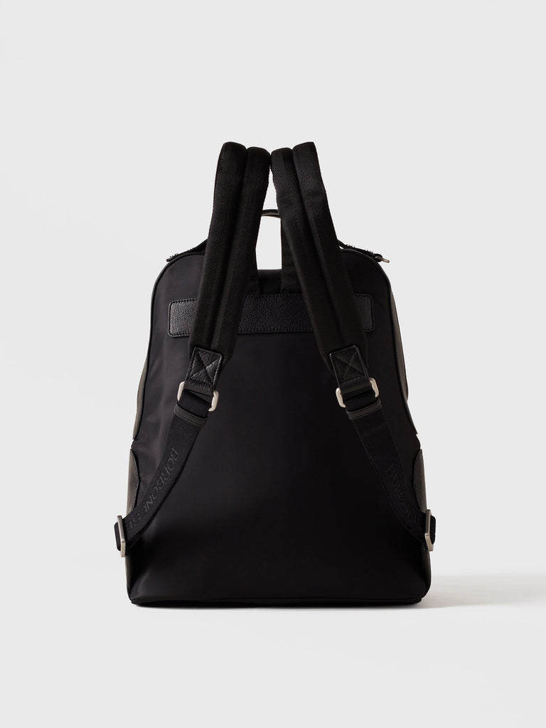 Fabric and leather backpack - TROTTER BACKPACK - Borbonese