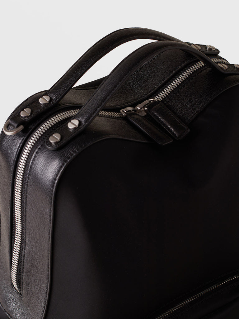 Fabric and leather backpack - TROTTER BACKPACK - Borbonese