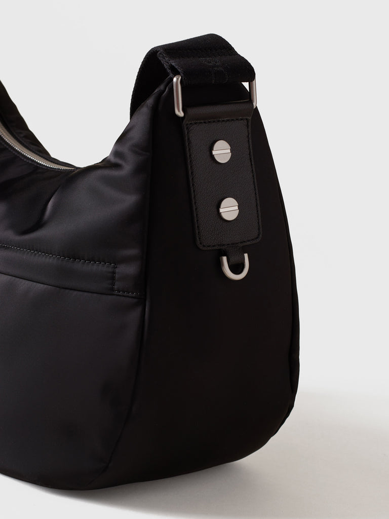 Borsa a tracolla in tessuto e pelle - TROTTER LUNA BAG LARGE - Borbonese