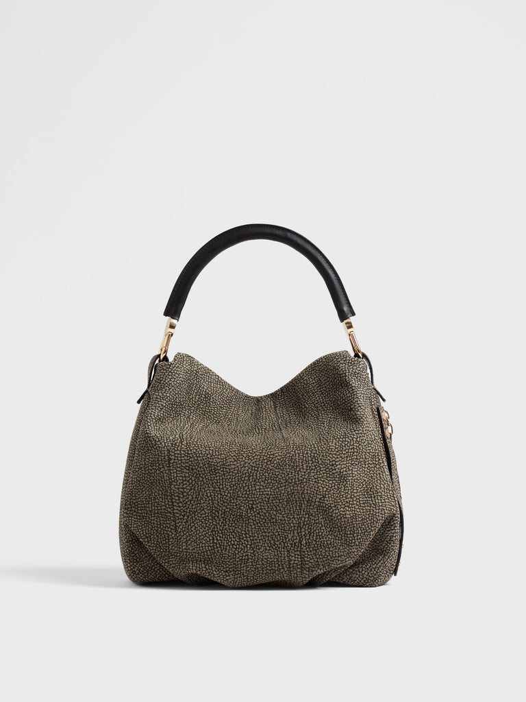 Borsa a spalla in Camoscio Op - BICE BORSA HOBO SMALL - Borbonese