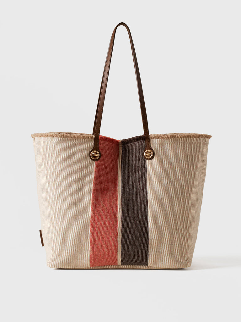 Borsa a spalla in tessuto jacquard - FLIGHT SHOPPING BAG LARGE - Borbonese
