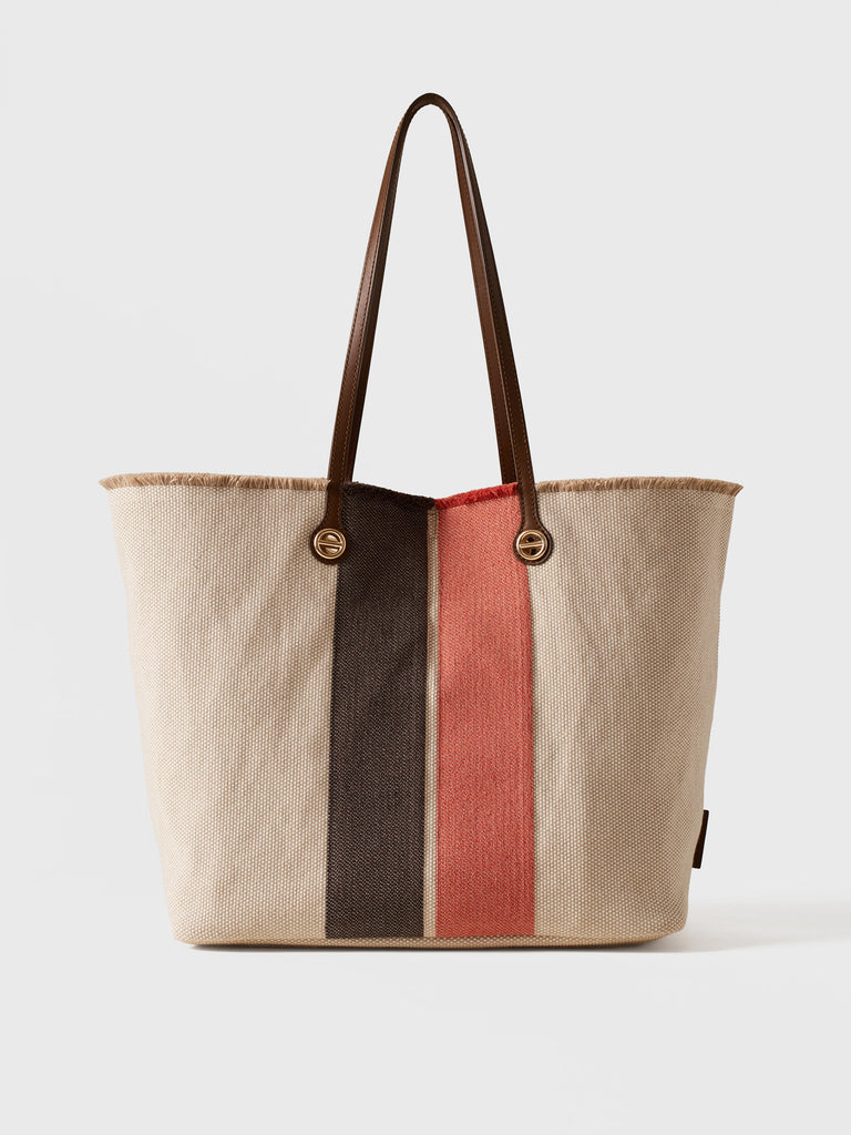 Borsa a spalla in tessuto jacquard - FLIGHT SHOPPING BAG LARGE - Borbonese