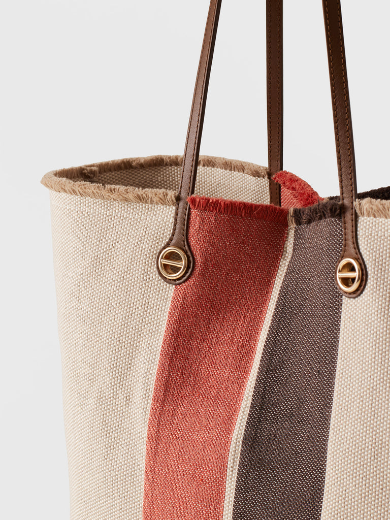 Borsa a spalla in tessuto jacquard - FLIGHT SHOPPING BAG LARGE - Borbonese