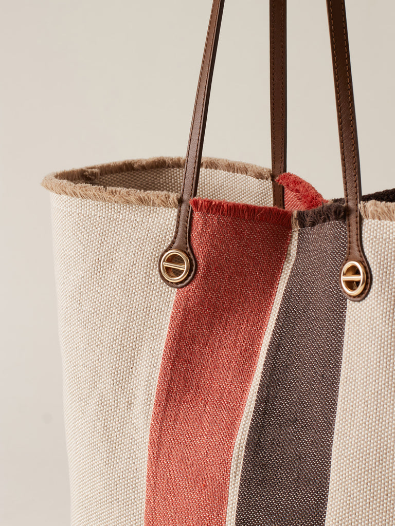 Borsa a spalla in tessuto jacquard - FLIGHT SHOPPING BAG LARGE - Borbonese
