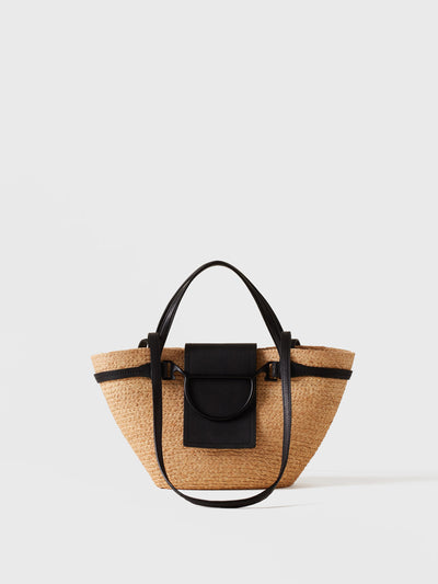 Shopping bag in paglia intrecciata - Esclusione Gift Wrap - Borbonese