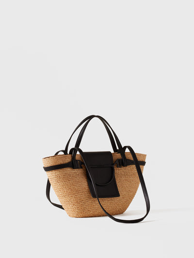 Shopping bag in paglia intrecciata - Esclusione Gift Wrap - Borbonese